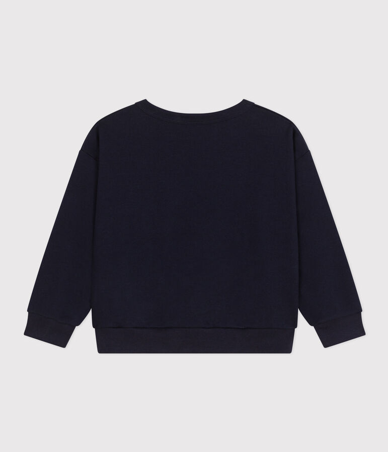 Sweatshirt en molleton enfant bleu