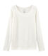 Dames-t-shirt met lange mouwen van linnen