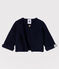 Cardigan en tricot de coton biologique bébé bleu SMOKING