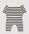 2-delige gebreide set met strepen baby van tricot wit MARSHMALLOW/blauw SMOKING