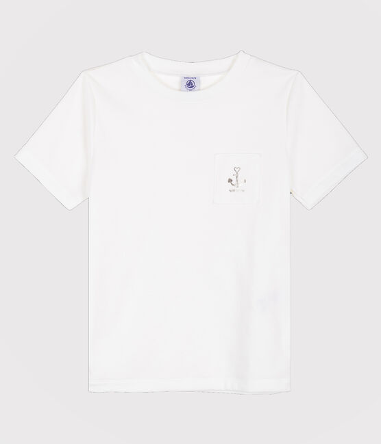 T-shirt met zeefdruk meisjes kinderen wit ECUME
