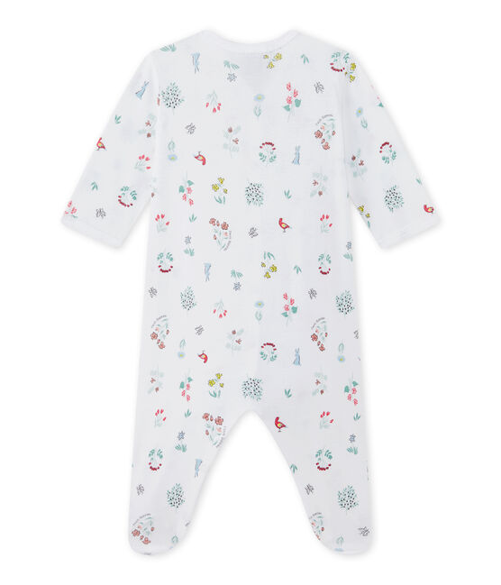 Pyjama met dessin voor babymeisjes wit ECUME/wit MULTICO