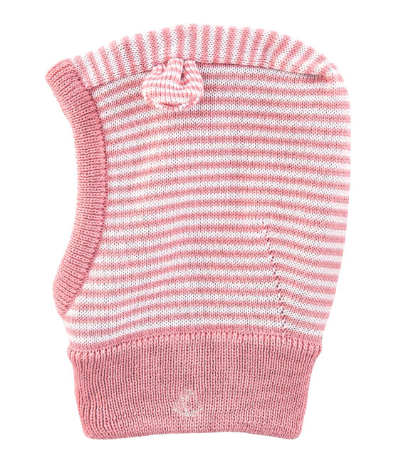 Cagoule bébé mixte rose CHARME/blanc MARSHMALLOW