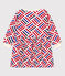 Robe manches longues imprimée en molleton enfant fille blanc AVALANCHE/ MULTICO