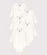 Lot de 5 bodies croisés manches longues en coton