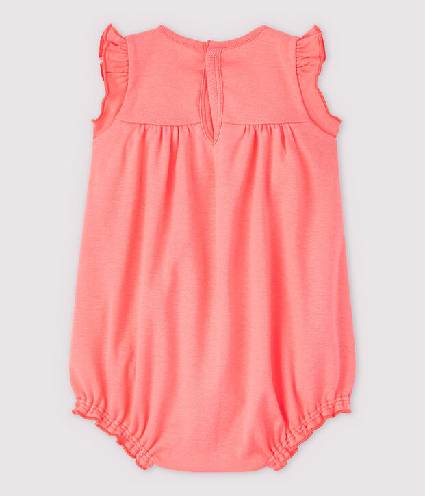 Combicourt pepsi b&eacute;b&eacute; en coton biologique corail