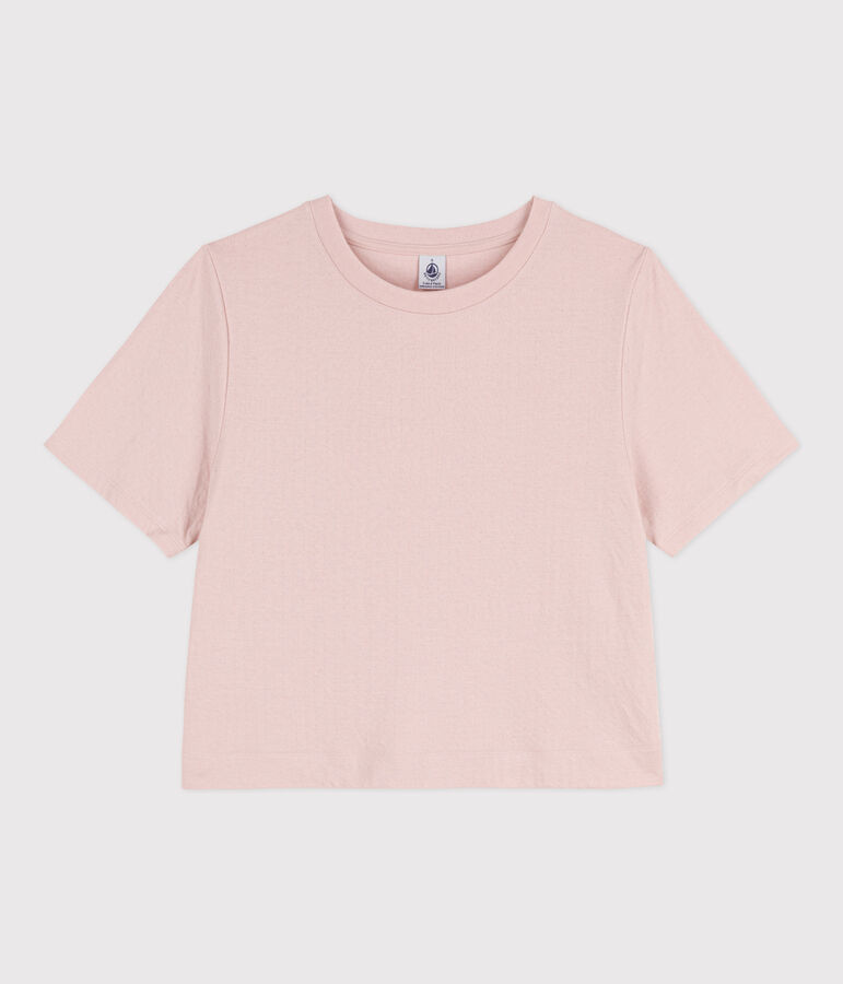 LE BOXY, T-shirt voor dames in katoen roze