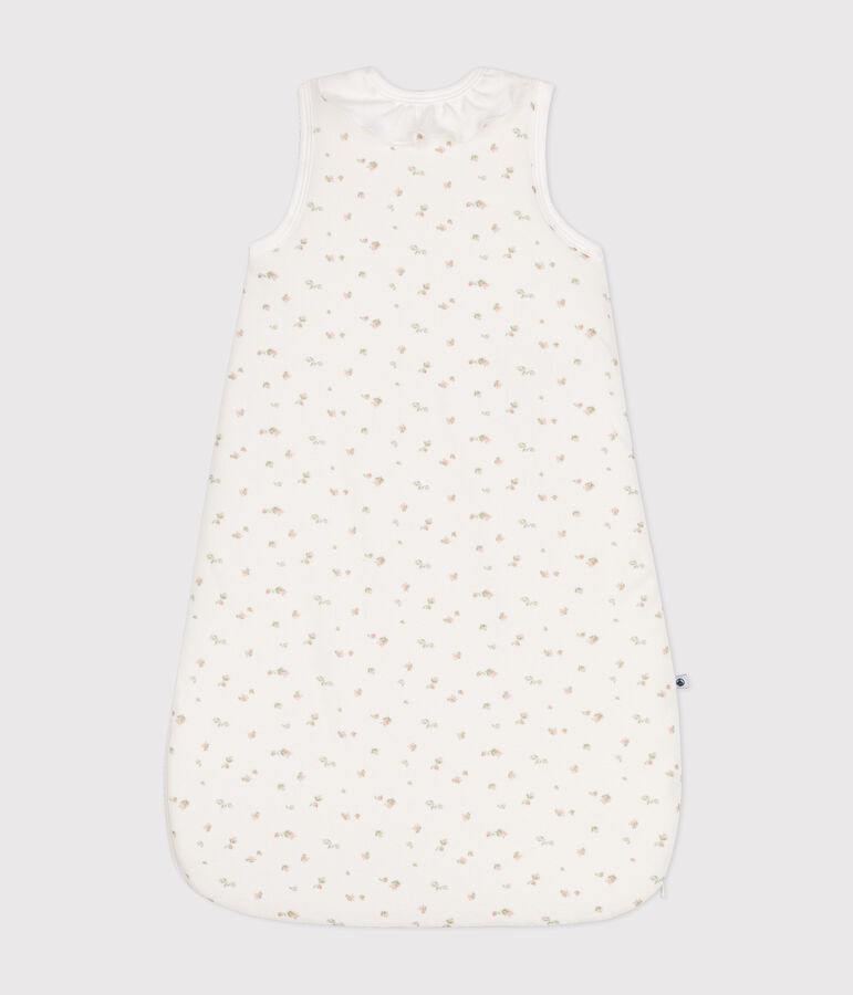 Gigoteuse fleurs en velours b&eacute;b&eacute; TOG 3 blanc MARSHMALLOW/blanc MULTICO