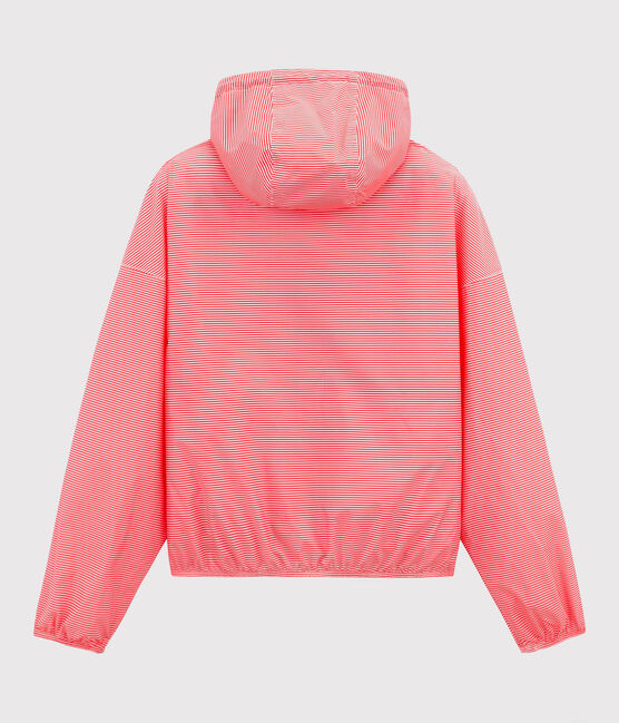 Uniseks korte windstopper roze GROSEILLER/wit MARSHMALLOW