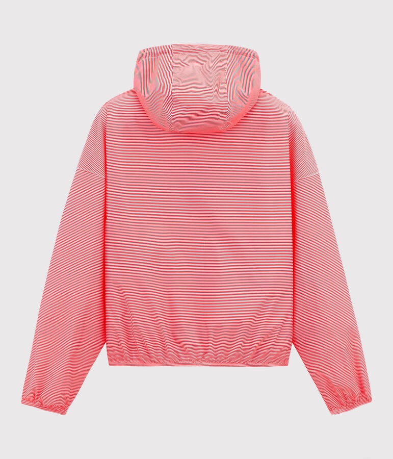 Uniseks korte windstopper roze GROSEILLER/wit MARSHMALLOW
