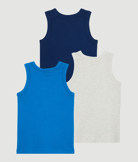Lot de 3 débardeurs thème Paris petit garçon en coton variante 1