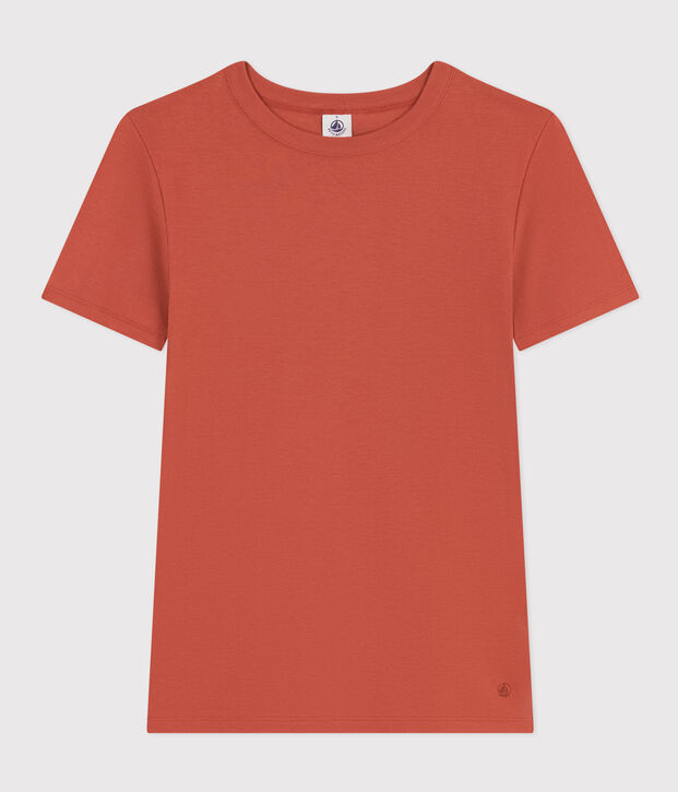 Tee-shirt L'ICONIQUE col rond en coton Femme marron