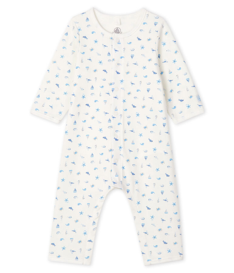 Bodyjama sans pieds b&eacute;b&eacute; en c&ocirc;te blanc/multicouleur
