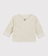 Cardigan gris chiné bébé en jersey de coton biologique