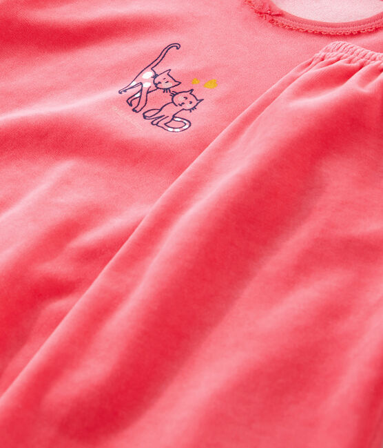 Pyjama petite fille en velours SIGNAL
