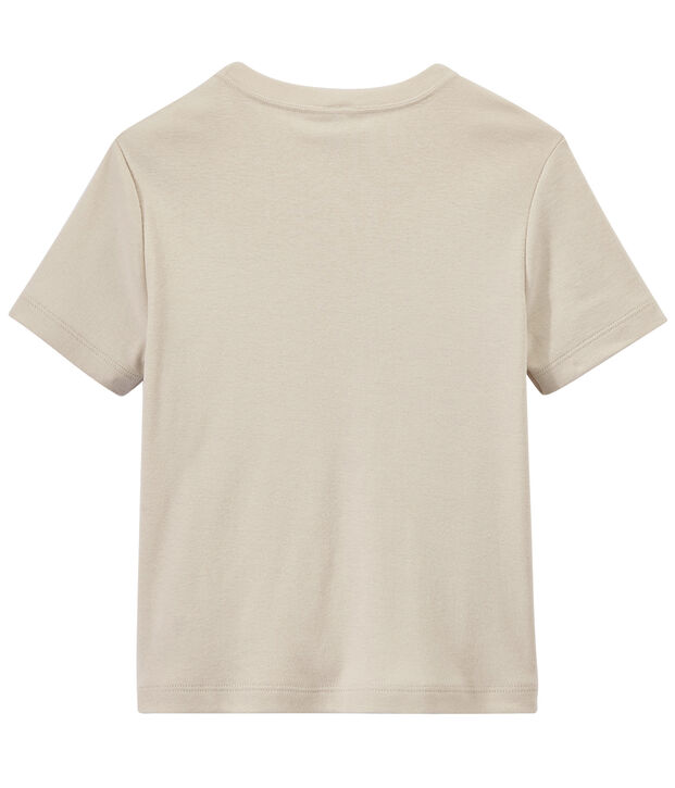 Jongens-T-shirt met motief wit Feta