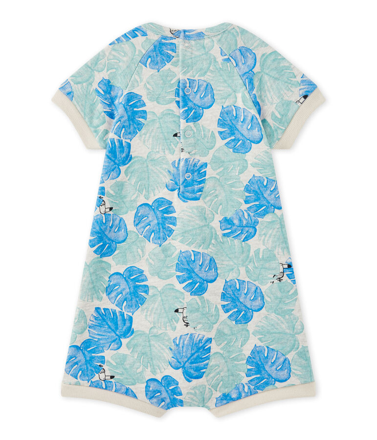 Combicourt b&eacute;b&eacute; gar&ccedil;on imprim&eacute; gris BELUGA/blanc MULTICO