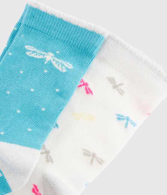 Lot de 2 paires de chaussettes enfant fille variante 1
