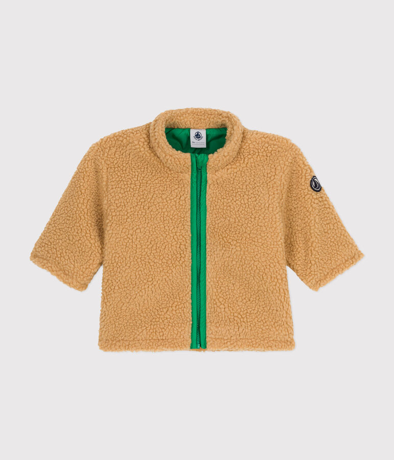 Veste en sherpa b&eacute;b&eacute; beige