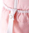 Uniseks luiertas met fijne strepen roze ROSAKO/wit MARSHMALLOW