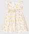 Robe manches courtes imprimée bébé fille blanc MARSHMALLOW/blanc MULTICO