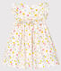 Robe manches courtes imprimée bébé fille