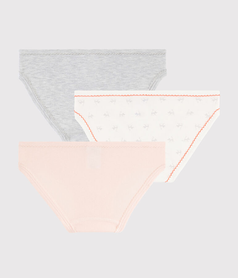 Lot de 3 culottes imprim&eacute; chat petite fille multicouleur