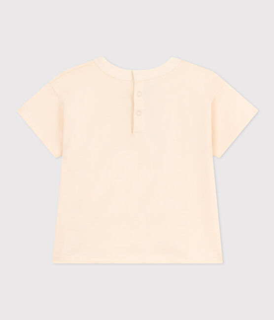 Tee-shirt manches courtes en jersey léger bébé écru AVALANCHE