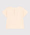 Tee-shirt manches courtes en jersey léger bébé écru AVALANCHE