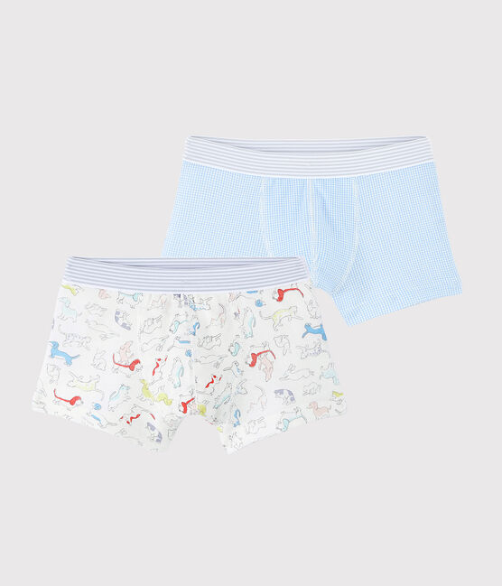 Set van 2 boxershorts met dierenprint van biologisch katoen voor jongetjes variante 1