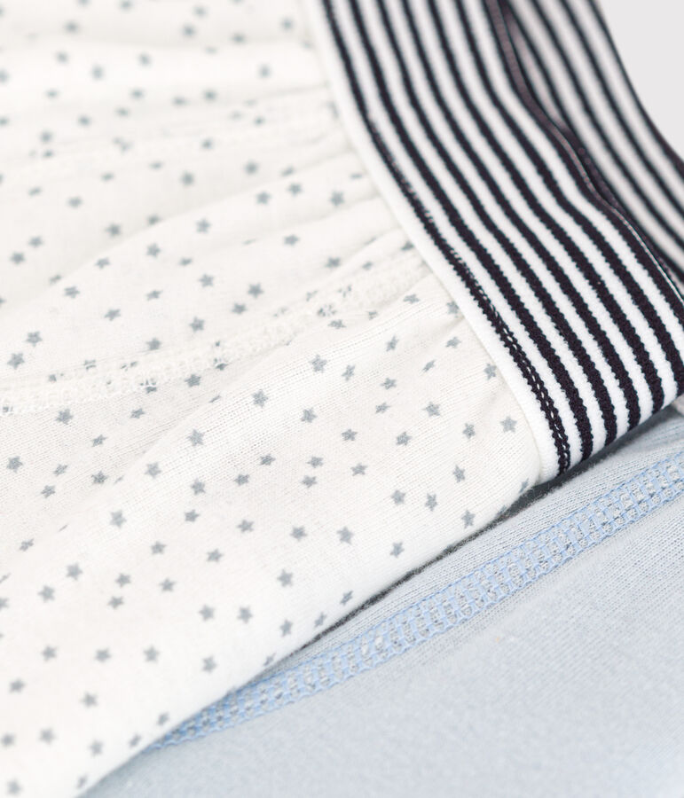 Set van 2 boxershorts voor jongens met sterretjes in katoen multicouleur