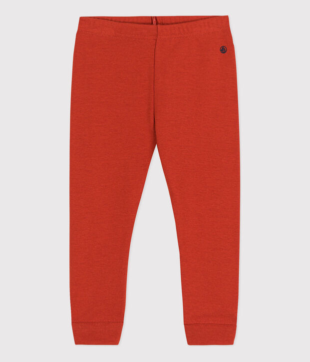 Katoenen effen legging voor baby's rood