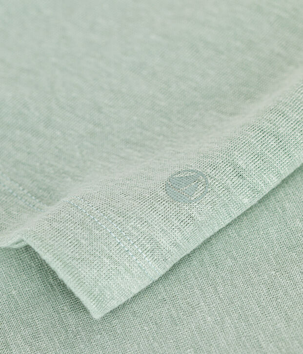 L'Iconique, T-shirt voor dames in linnen groen