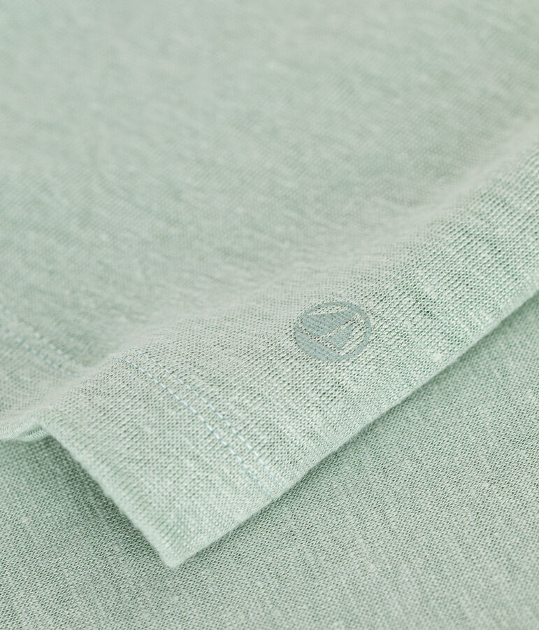 Tee-shirt en lin femme vert