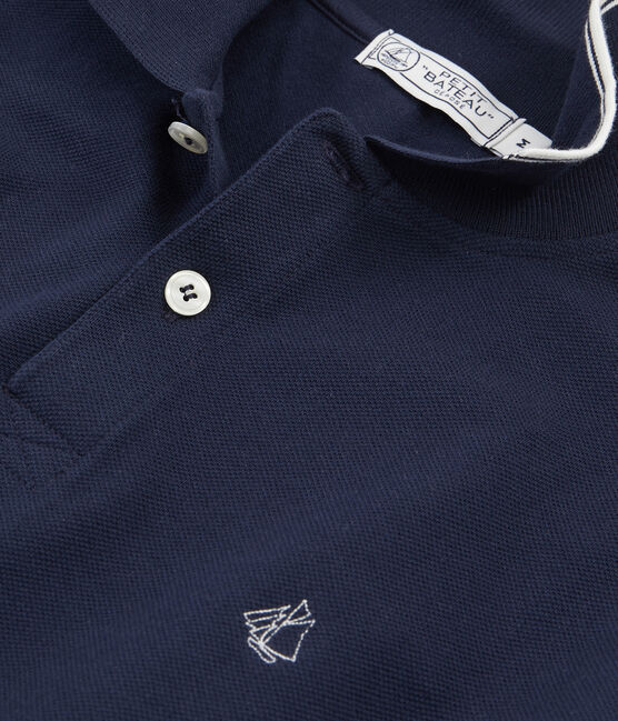 Polo mannen blauw SMOKING