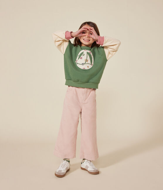 Sweater in fleece voor meisjes PALMERAIE/ MULTICO