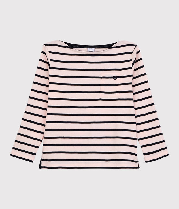 Tee-shirt en coton enfant fille - gar&ccedil;on rose