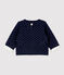 Gewatteerde babycardigan met sterren, van biologisch katoen blauw SMOKING