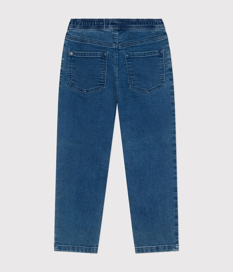 Broek in denim voor jongens, regular fit blauw BLEU DELAVE
