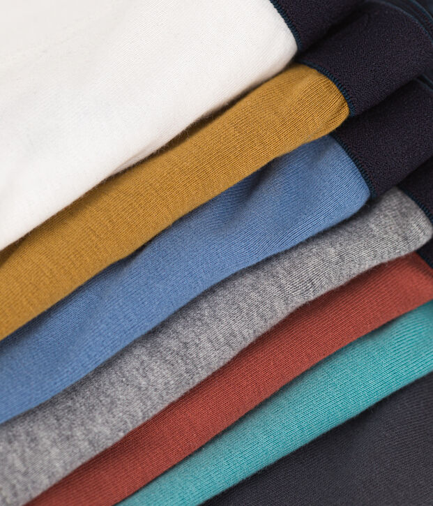 Setje met 7 effen boxershorts van katoen voor kinderen multicouleur
