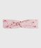 Poplin haarband met bloemenprint voor baby's roze JOLI/wit MULTICO