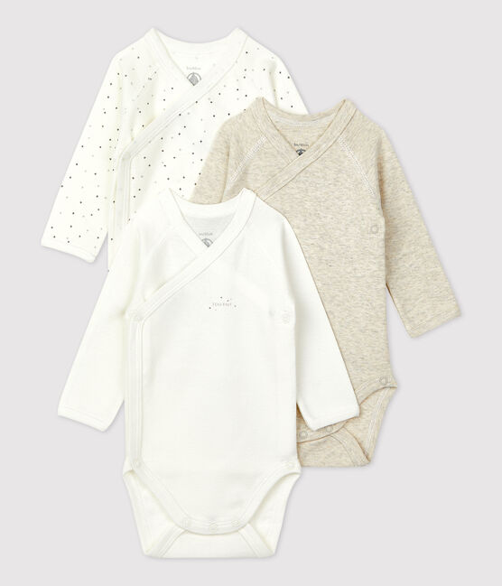 Set van 3 babybody's in biokatoen variante 1