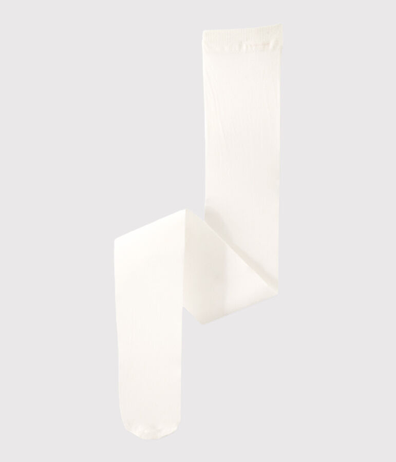 Maillot meisje microvezel wit COQUILLE