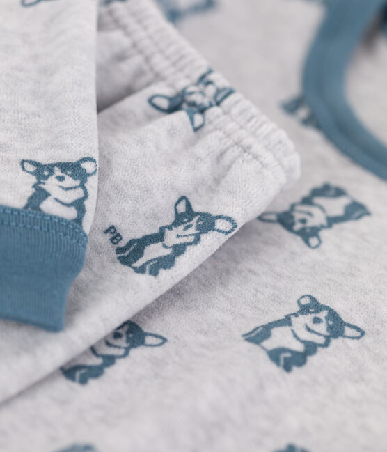 Pyjama en velours  enfant gris POUSSIERE/ ROVER