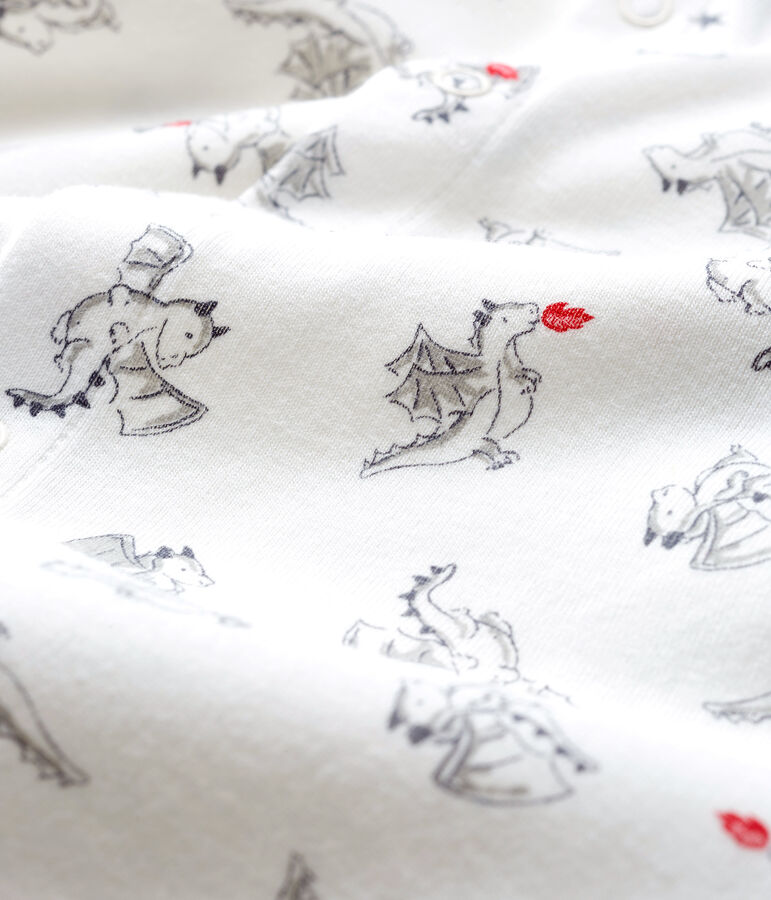 Dors bien sans pieds b&eacute;b&eacute; gar&ccedil;on en c&ocirc;te blanc/multicouleur