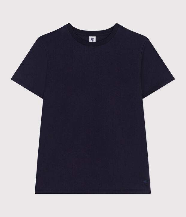 Tee-shirt Femme Le Droit en coton uni bleu marine