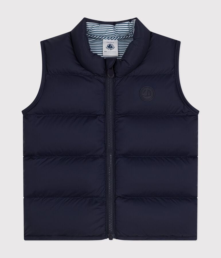 Doudoune sans manches matelass&eacute;e b&eacute;b&eacute; bleu