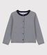 Cardigan en double jersey enfant fille