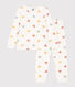 Pyjama cœur petite fille en velours