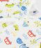 Pyjama b&eacute;b&eacute; en coton imprim&eacute; voitures blanc MARSHMALLOW/blanc MULTICO